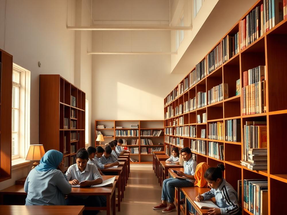 School library reading hall